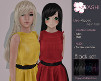 [^.^Ayashi^.^] Lisa hair-Black set