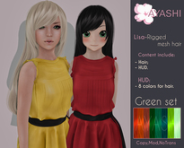 [^.^Ayashi^.^] Lisa hair-Green set