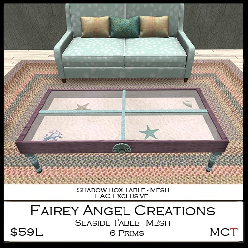 FAC Seaside Table Crated 59L