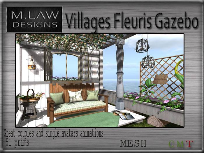 .:M.LAW:. Villages Fleuris gazebo Box