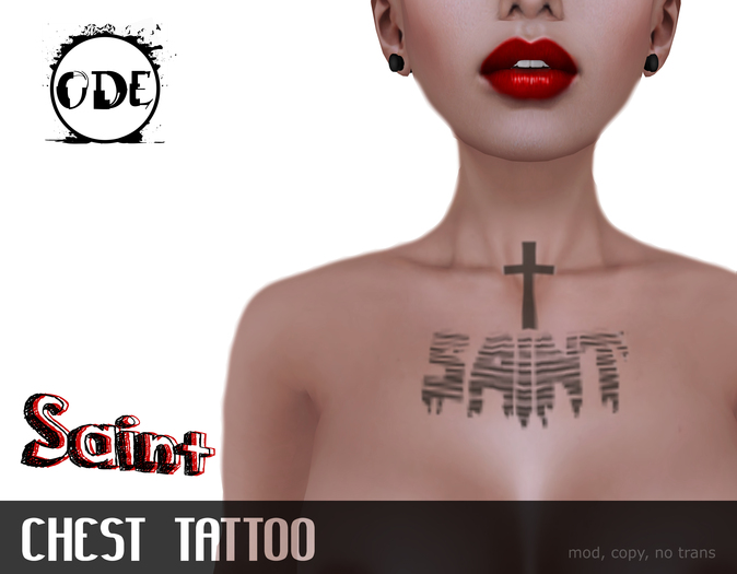 (ODE) CHEST Tattoo - Saint