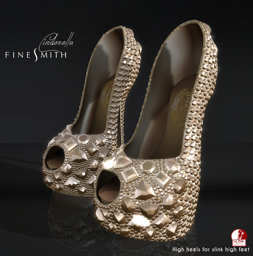 F I N E S M I T H - Cinderella PUMPS champagne