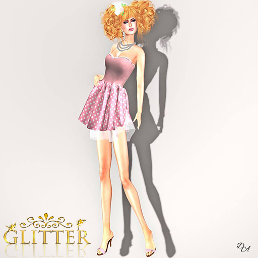 *GLITTER* MARIE CHRISTMAS RED