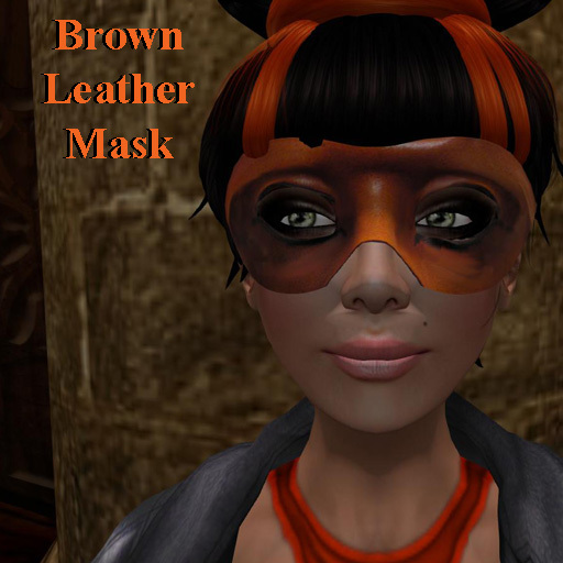Brown Leather Mask