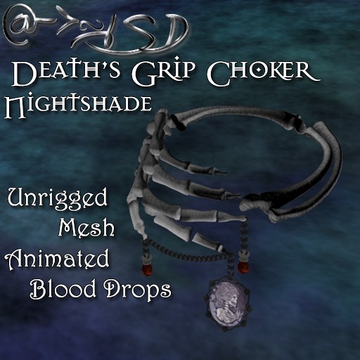 @->~ISD Death's Grip Choker ~ Nightshade