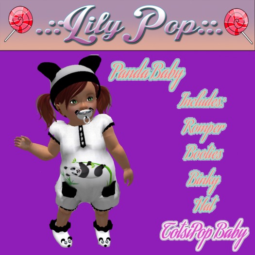 .::LilyPop::. Panda Romper Outfit *BABY*