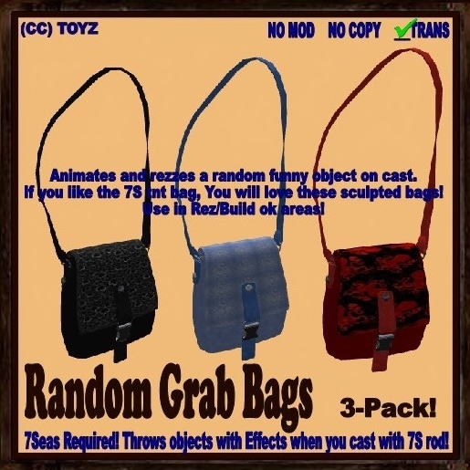 (CC) Random Grab Bag 3-Pack (7Seas Fishing Custom Toy Accessory)