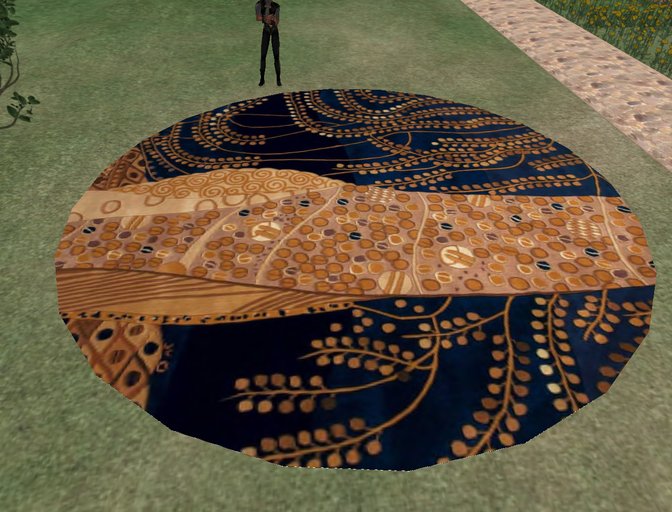 1 Prim Rounded Rug Willow Blue Any Size carpet decoration home business