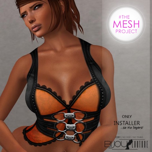 [Bijou]. BikerVest! Halloween! /#TheMeshProject Installer!
