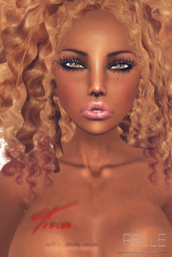 Tina skin EBONY tone :.:with Make up