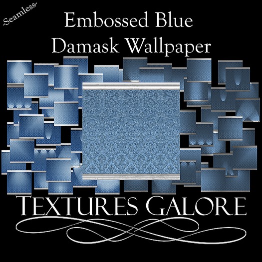 Embossed Red Damask Wallpaper