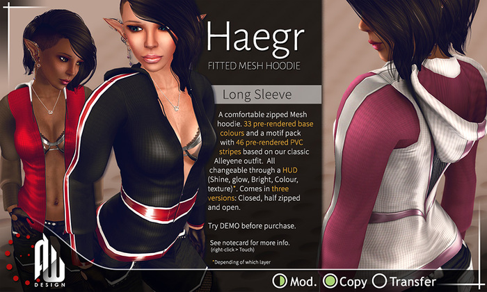 Haegr Mesh Hoodie - Long Sleeves