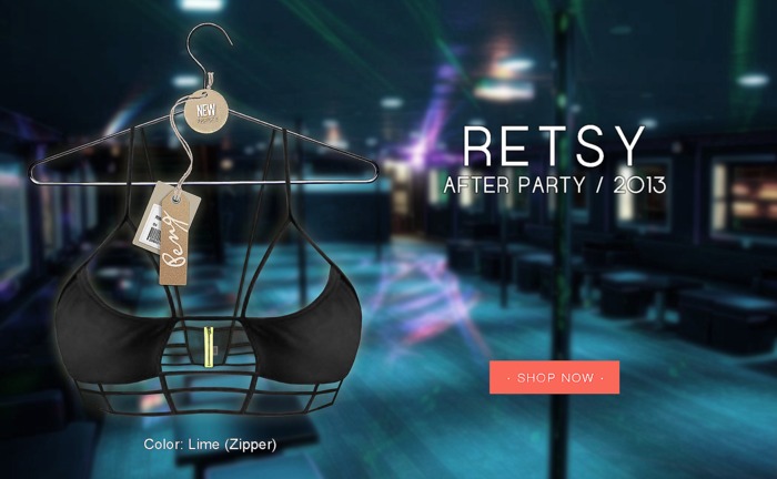 Peng - Retsy Delicacy Top (Black/Lime)