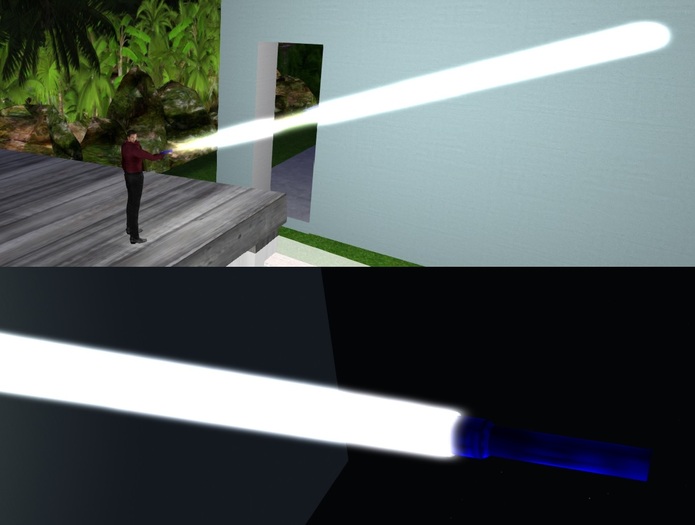 Lampe Torche Super Light "Blue" faisceau