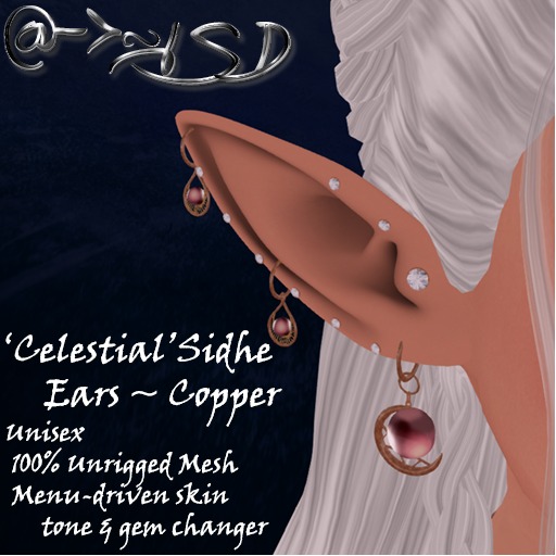 @->~ISD Celestial Sidhe Headpiece ~ Copper [Wear]
