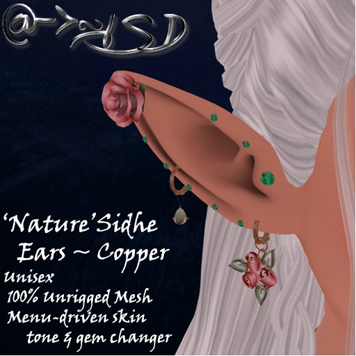 @->~ISD Celestial Sidhe Headpiece ~ Copper [Wear]