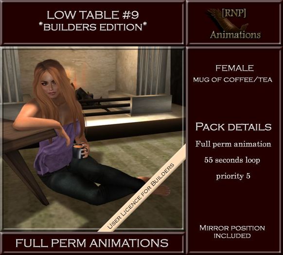 [RNP] Low Table #9_Female_Mug - Full Perm Animation