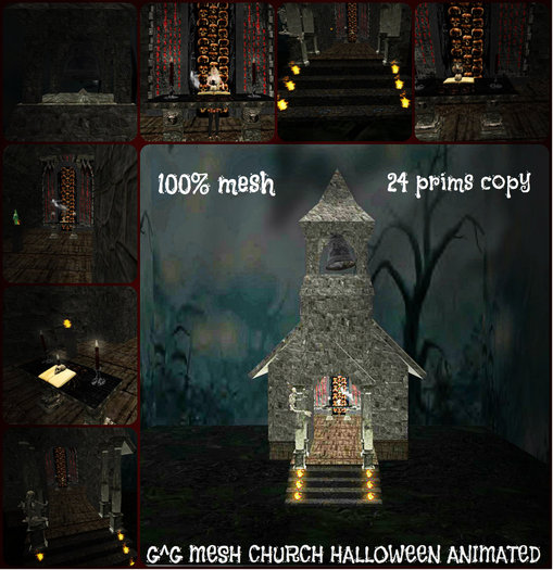 G^G MESH CHURCH HALLOWEEN ANIMATED