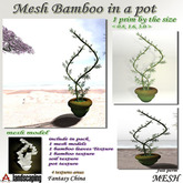 Fantasy China Mesh Bamboo in a pot full perm 1 prim only!! 