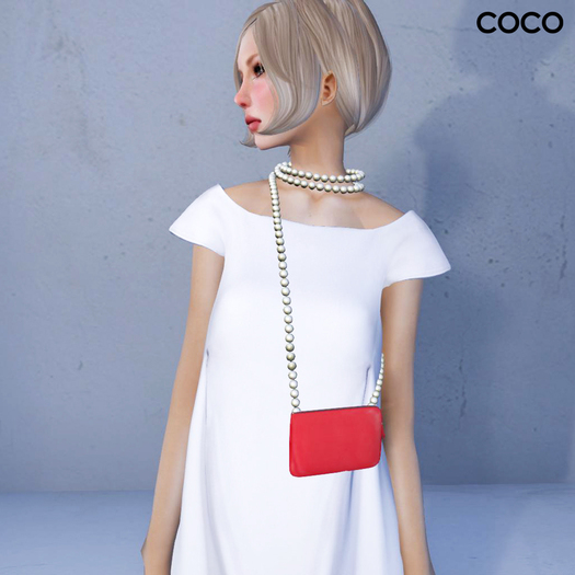 *COCO*_PearlStrapMiniBag_CoralRed