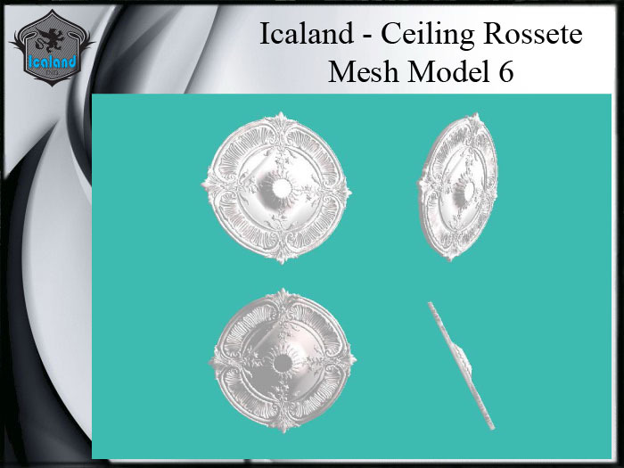 Icaland - Ceiling Rossete Mesh Model 6