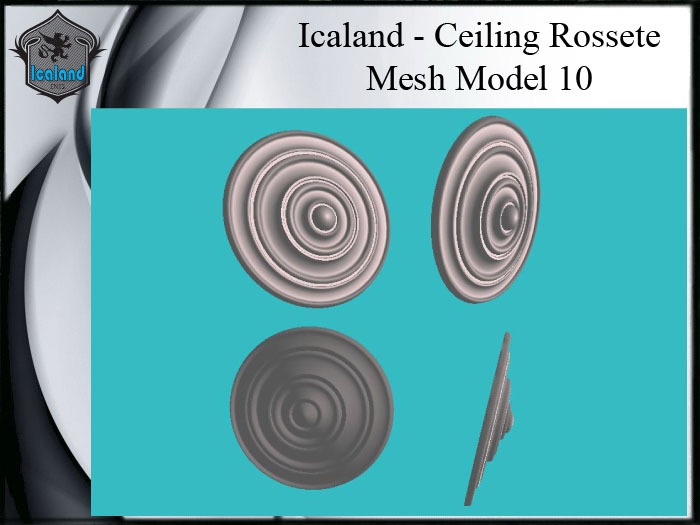 Icaland - Ceiling Rossete Mesh Model 10