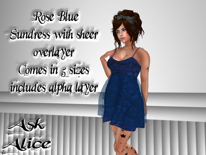 /:\AA/:\ Rose Blue Dress Boxed