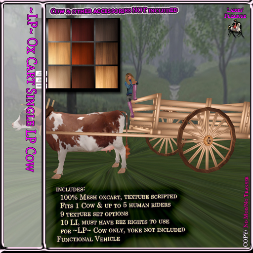 ~LP~ Ox Cart [LPCow] Boxed Single