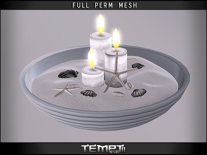 *TEMPTii* BEACH CANDLE BOWL - FULL PERM