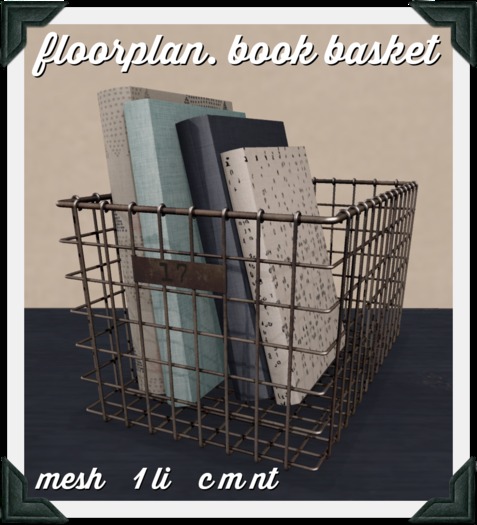 floorplan. book basket [boxed]