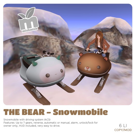 *MishMish* The Bear Snowmobile [Boxed]