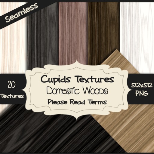 *Cupids Textures * 20 DOMESTIC WOODS