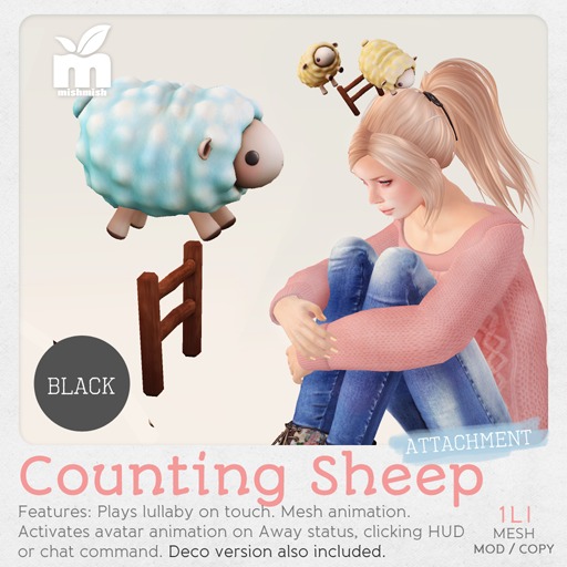 *MishMish* Counting Sheep - Black [Boxed]