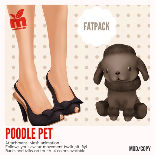 *MishMish* Poodle Pet - CREAM [Boxed]
