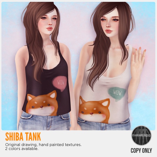 *MishMish* Shiba Tank - WHITE [Boxed]