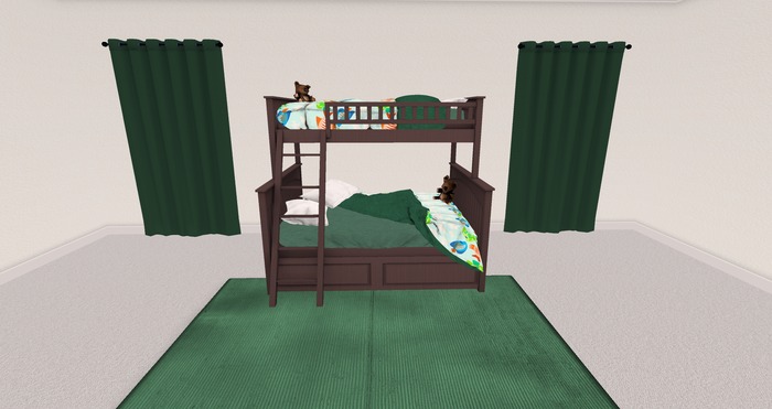 *Snugglebugs!* Gone Fishin' Bunk (Green/Green) - Mahogany