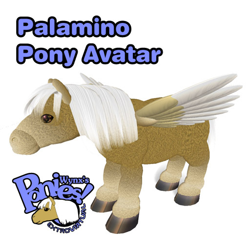 ExtroVirtual Palamino Pony Avatar