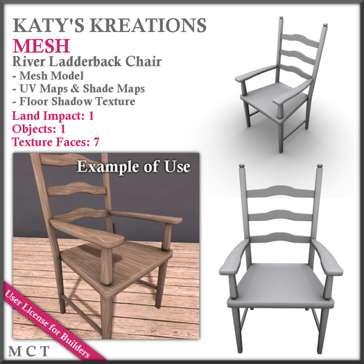 FULL PERM MESH River Ladderback Chair, Mesh Ladderback Chair, Mesh Dining Chair, Mesh Kitchen Chair