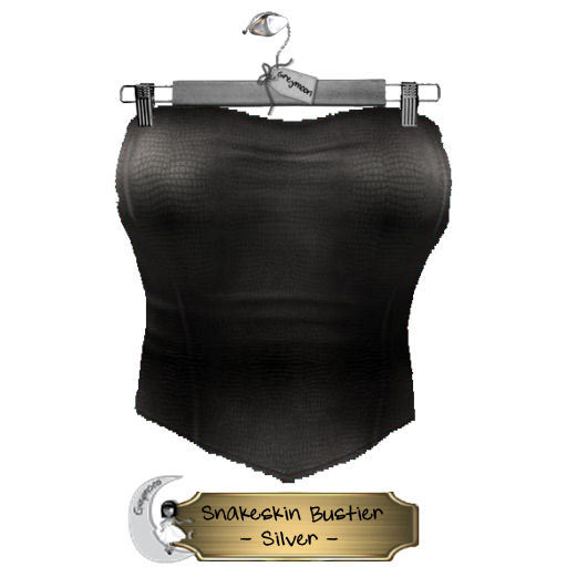 Greymoon_Snakeskin Bustier_Silver