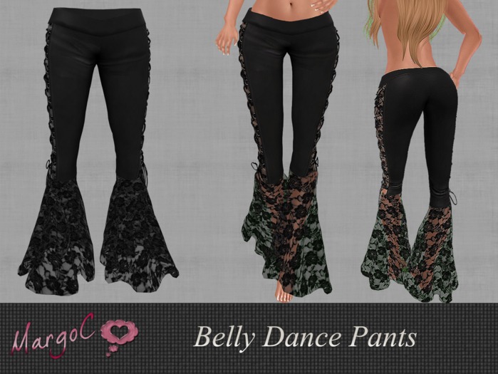 Belly Dance Pants Black - MargoC