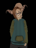 ~TSE~ Knitted Mod for Baggy Hoodie - Blue & Green