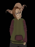 ~TSE~ Knitted Mod for Baggy Hoodie - Green & Red