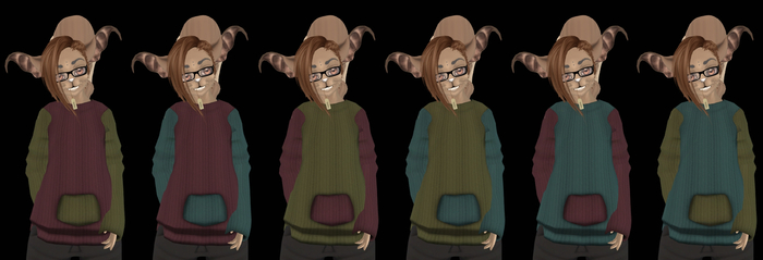 ~TSE~ Knitted Mod for Baggy Hoodie - FatPack