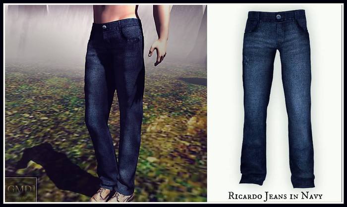 [GMD] Johny: Men's Sleeved Denim Jacket & Undershirt - Metallic