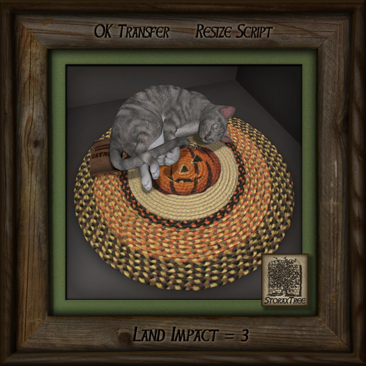 Feline Treasures - Naptime - Grey Halloween