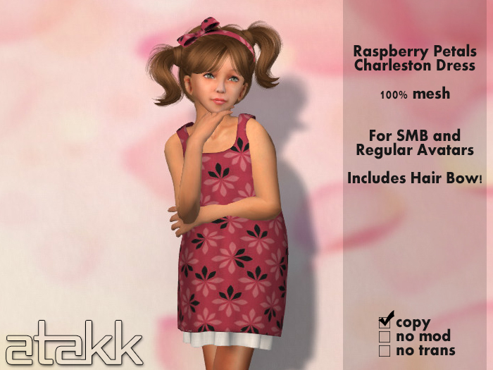 ATAKK - Lady Bug Charleston Dress (SL Body)