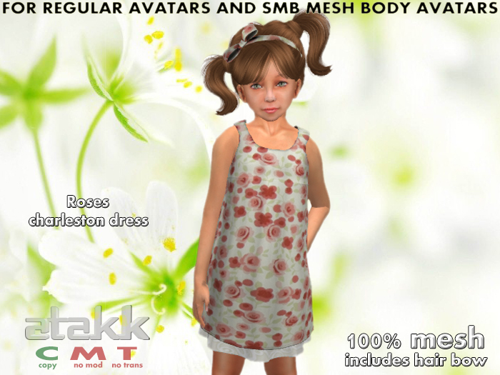 ATAKK - Lady Bug Charleston Dress (SL Body)