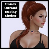 Top Katz 3 Strand USA Male Choker
