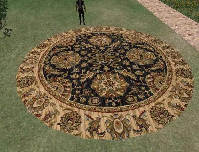 1 Prim Rounded Rug Midnight Any Size carpet  home decoration business