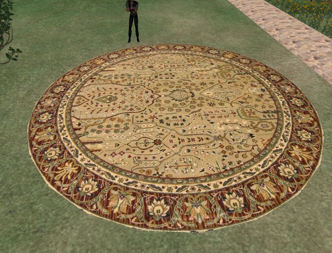 1 Prim Rounded Rug Gold Any Size carpet  home decoration business
